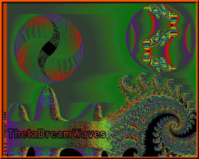 Theta Dream Waves 1 Framed © RGES