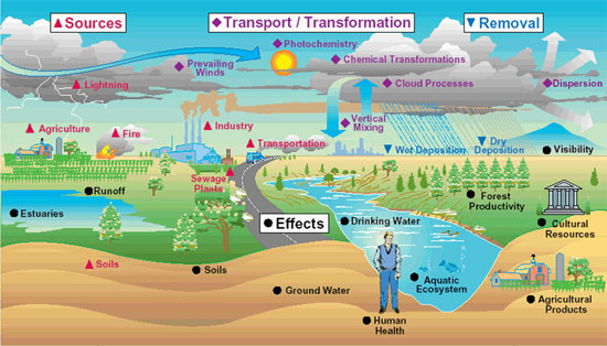 Airpollution pathways USEPA
