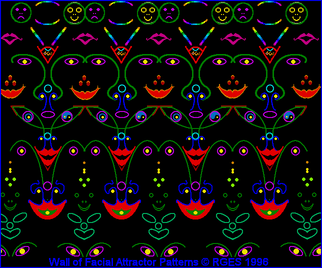 Facial Attractor Patterns Wall 3 © RGES