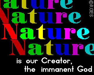 Nature Immanent God 1 © RGES